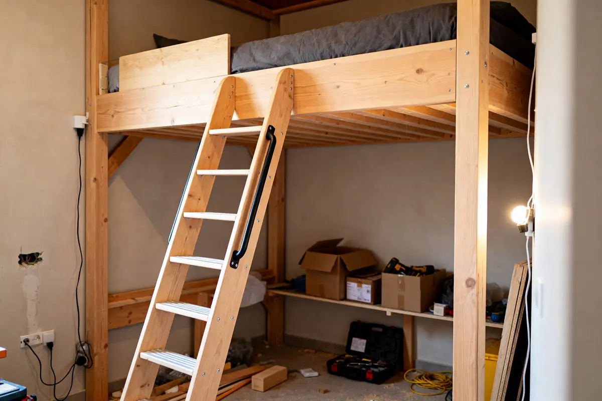 Construire un lit mezzanine solide : guide pratique et astuces