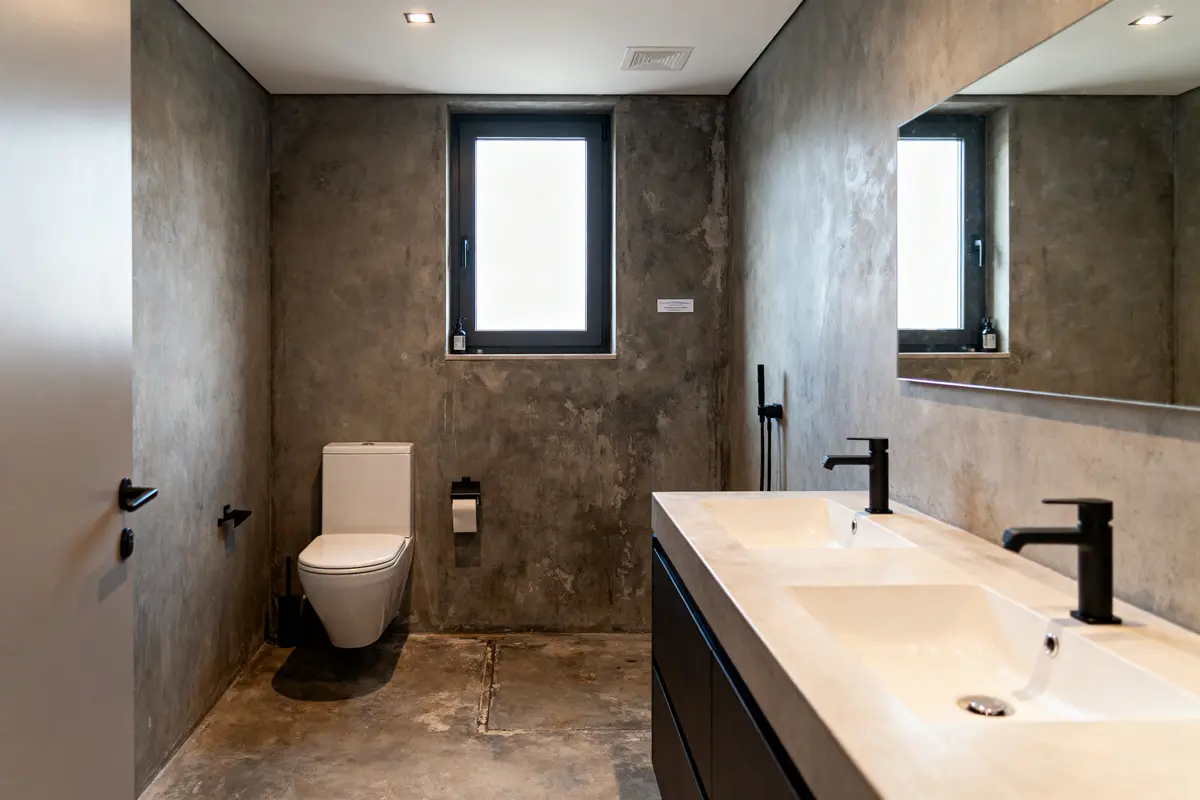 Salle de bain en béton ciré : Inspirations, conseils &amp; Plus !
